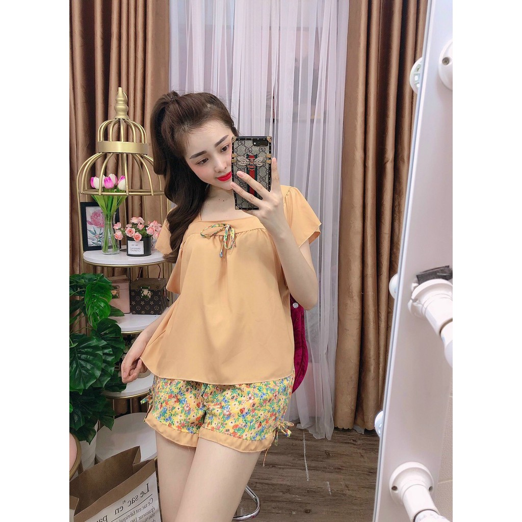 Hình+Video Thật] Bộ Ngủ Nữ Lụa Hàn Cao Cấp Pijama Quần họa tiết  Áo Màu Trơn Mềm Mại mát Mặc Hè | BigBuy360 - bigbuy360.vn