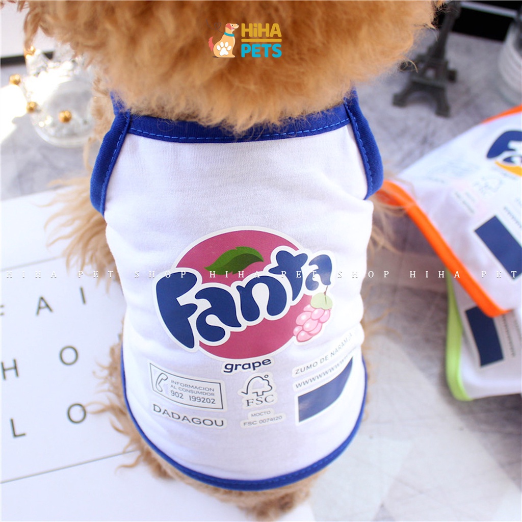 Áo Thun Ba Lỗ Cho Chó Mèo Thun Cotton Giá Rẻ Quần Áo Thú Cưng Mát Mẻ Hihapet.