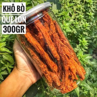 Khô bò que, khô bò sợi lớn hũ pet 250gr - free ship - ăn vặt sk house