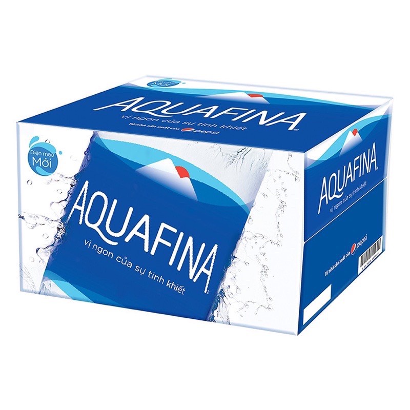 [Hoả tốc HCM] Thùng 24 chai Nước Suối Tinh Khiết Đóng Chai Aquafina 500ml (BIBISTORE)