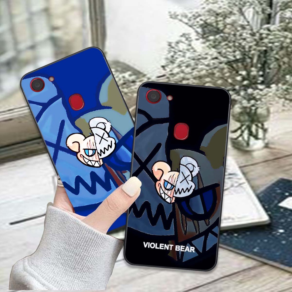 Ốp lưng điện thoại oppo f5 / f5 youth / f7 in hình gấu Kaw, Drew, Violent bear