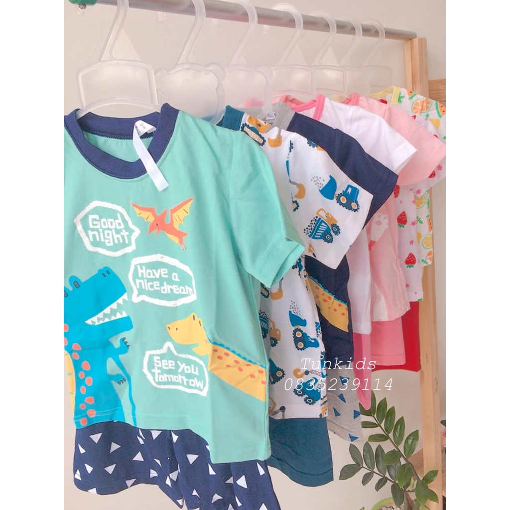 Bộ cotton xuất nhật cho bé trai bé gái