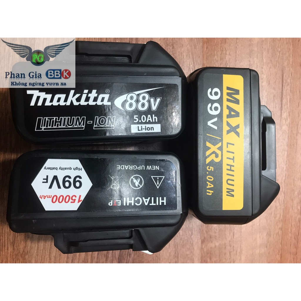 Pin máy siết bulong 99V chuẩn 10 cell thời gian sử dụng đến 4 tiếng