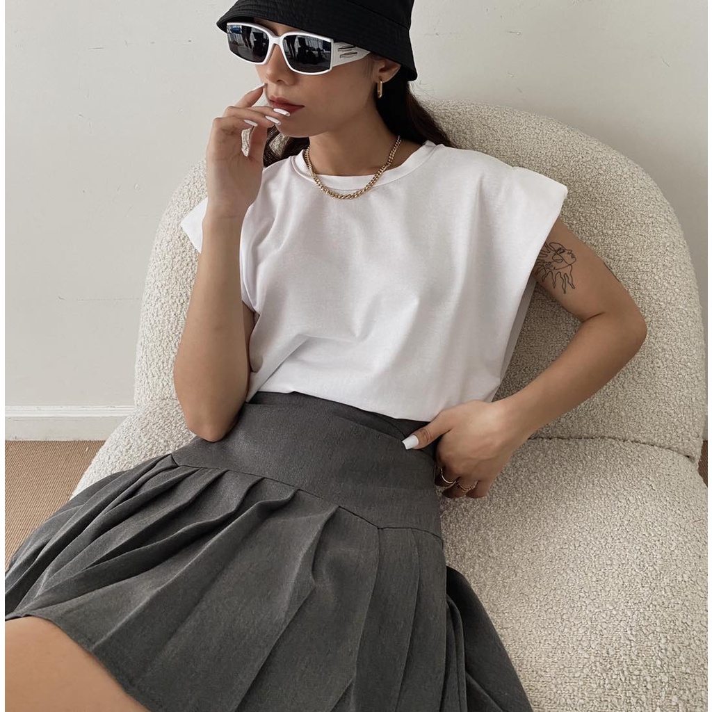 25 STUDIO Chân váy tennis nữ xếp li cạp cao dáng xòe Aki Skirt