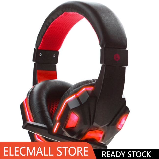 3.5mm Earphone Gaming Headset Gamer Stereo Gaming Headphone with Microphone LED