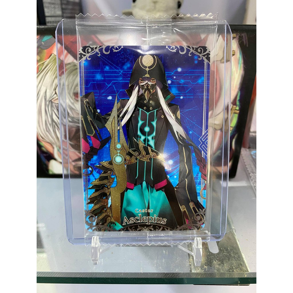 [ Dưa Hấu Yugioh ] Thẻ bài bánh xốp Fate Grand Order FGO Asclepius - Normal - Tặng bọc bài nhựa bảo quản