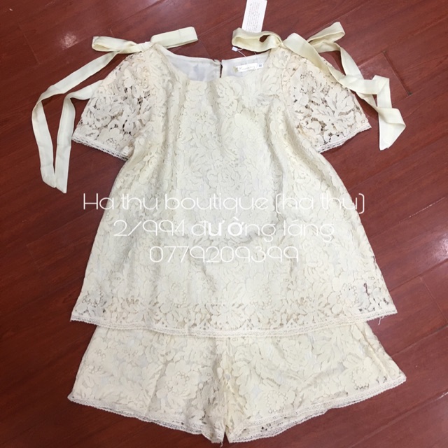 Set ren màu kem siêu xinh