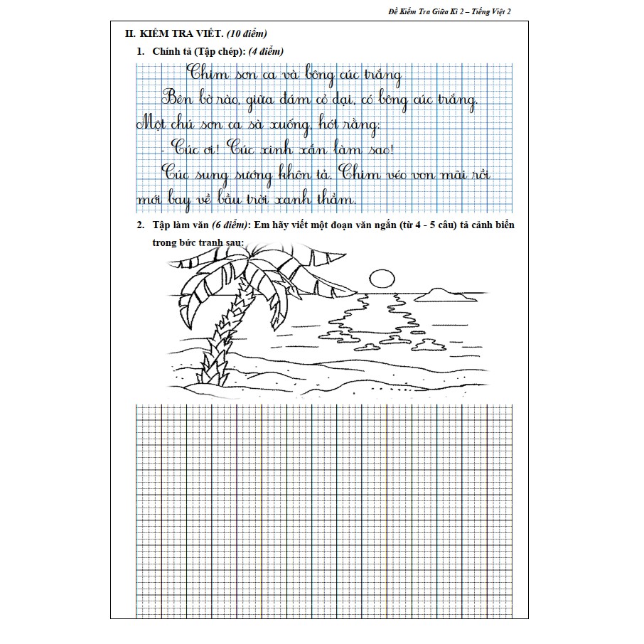 Sách Đề Kiểm Tra Tiếng Việt 4 Học Kì 2 (1 cuốn)