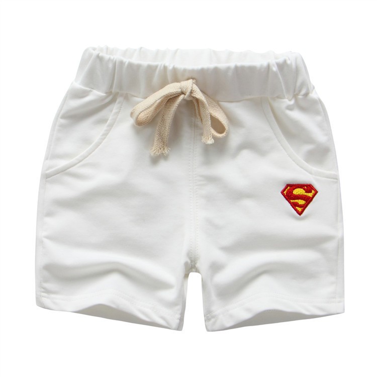 Quần Short Vải Cotton In Hình Marvel 5 Màu Thời Trang Mùa Hè Cho Bé Trai / Gái 1-8 Tuổi