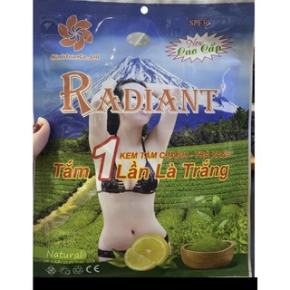RADIANT KEM TẮM CÁT SIÊU TRẮNG CHANH TRÀ XANH
