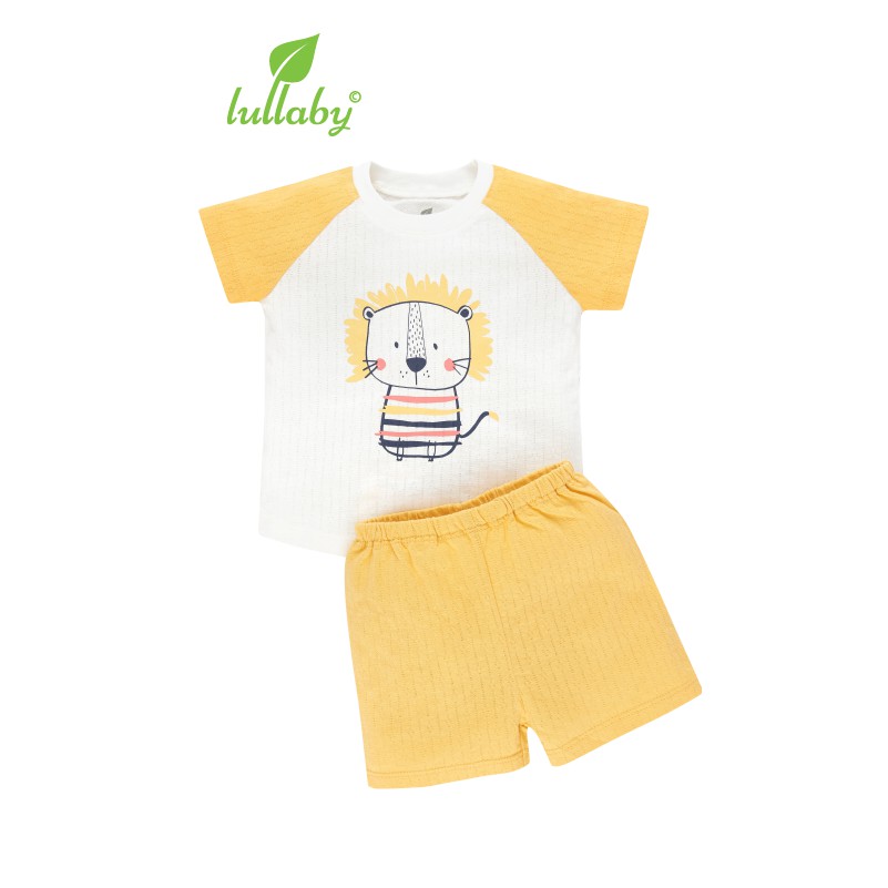 Lullaby - Bộ quần áo cộc tay Raglan bé trai - NH624P