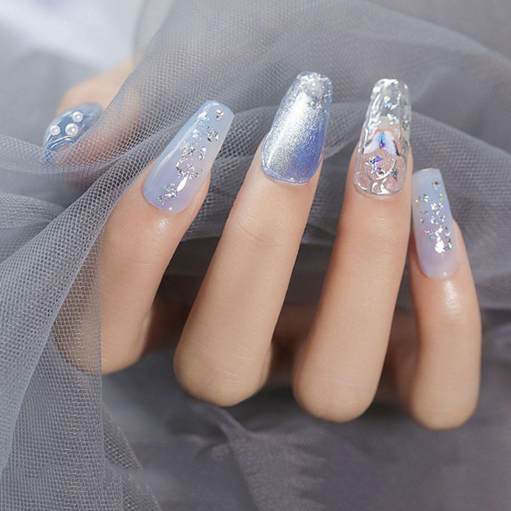 Giấy Lá Nhôm Siêu Mỏng Lấp Lánh Nhiều Màu Dùng Trang Trí Móng Tay Nghệ Thuật DIY|Lá