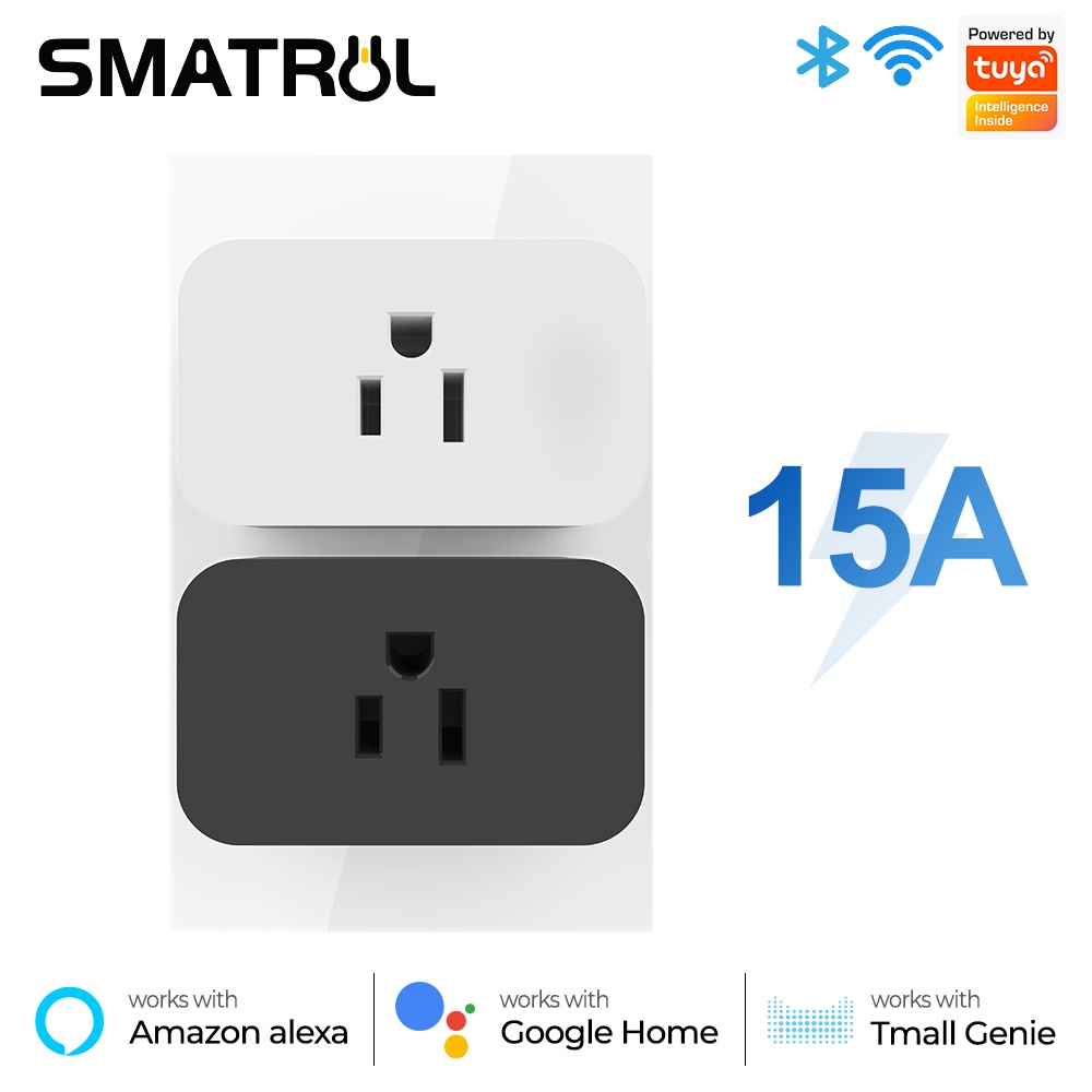 Ổ Cắm Wifi Thông Minh 15A Điều Khiển Bằng Giọng Nói Tiện Dụng Cho Google Home Alexa
