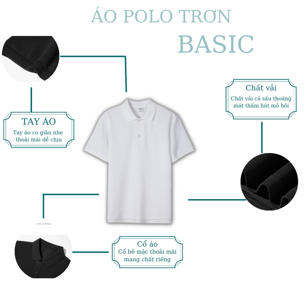 Áo thun nam polo cổ bẻ NPV ngắn tay vải cotton không nhăn không xù cao cấp trẻ trung