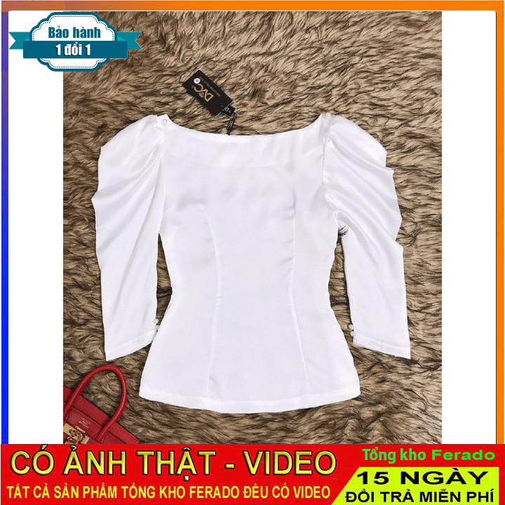 [ xả kho ] MiD Áo công sở tay bồng đính ngọc A1259 Mie Design kèm ảnh thật