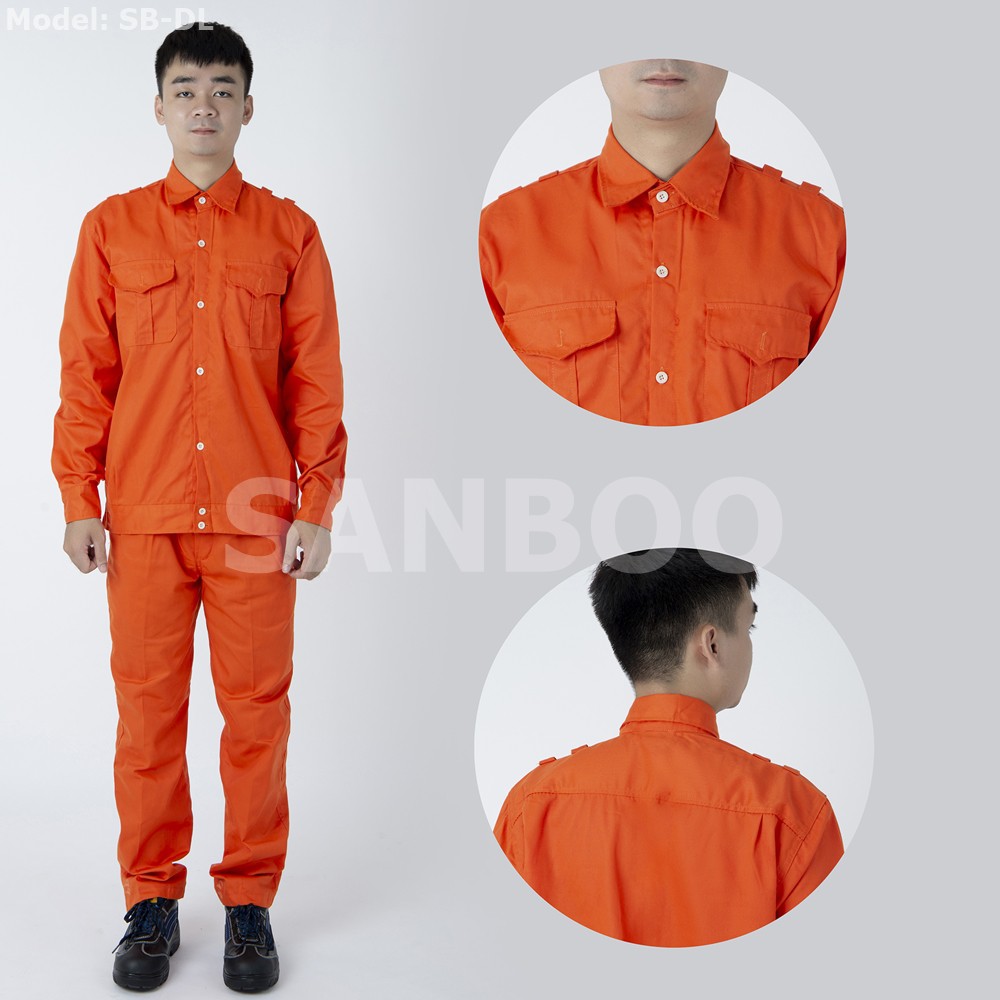 Bộ quần áo điện lực màu cam