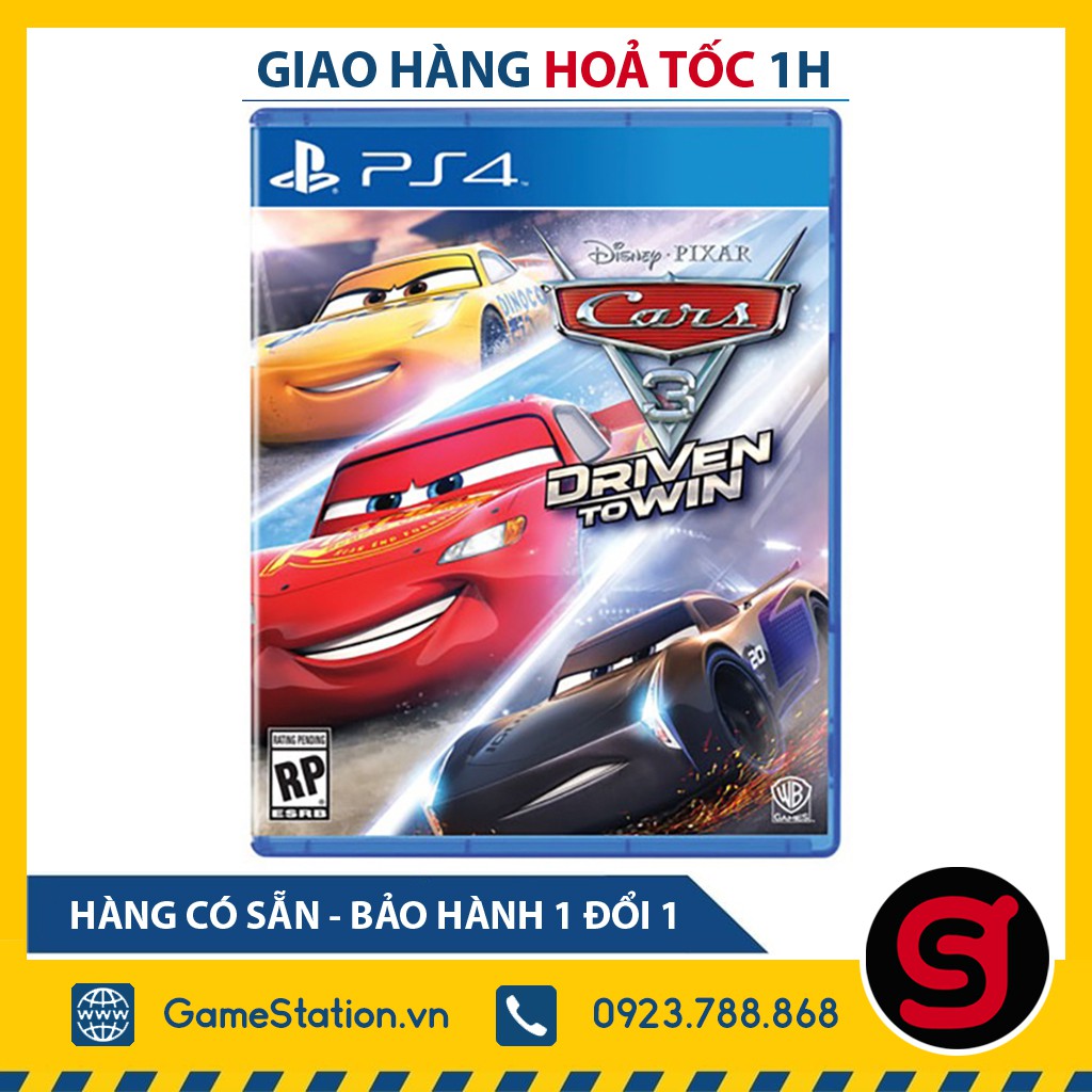 [Mã SKAMCLU9 giảm 10% đơn 100K] Đĩa Game Ps4: Cars 3 Driven To Win