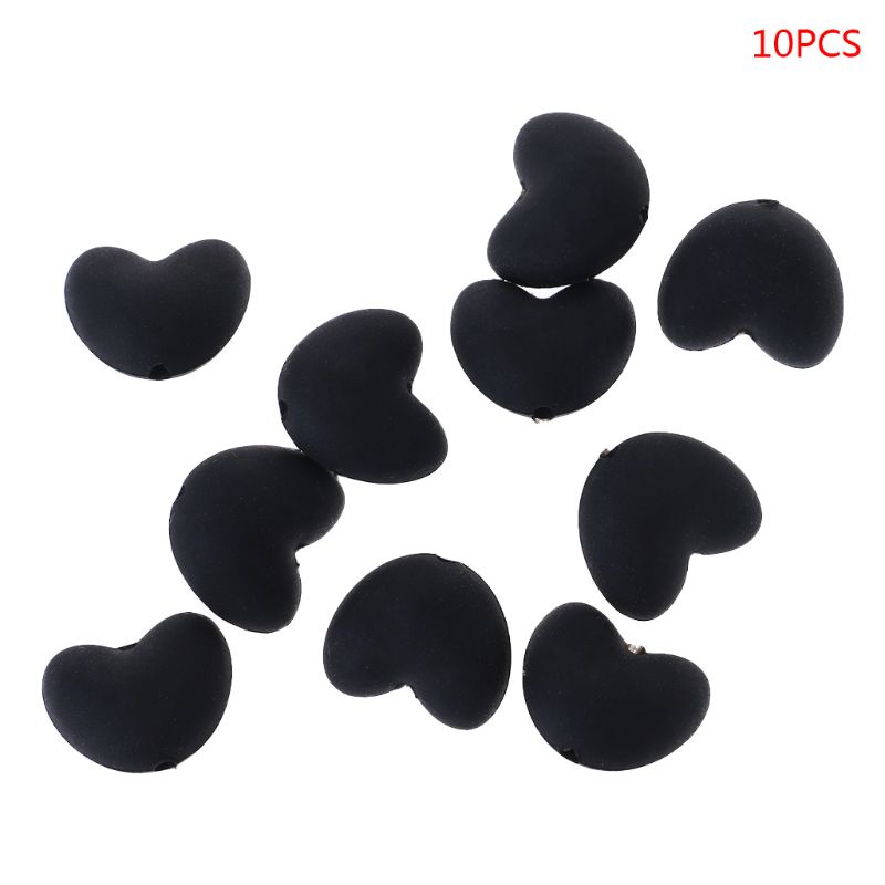 Bộ 10 Hạt Silicone Cấp Thực Phẩm Tự Làm Vòng Cổ Cho Bé Ngậm Mọc Răng