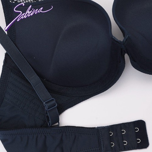 Combo Áo Lót Nâng Ngực Tạo Khe Chữ V Và Quần Đồng Bộ Xanh Dương Phối Ren Mordern V By Sabina SBI2039BD+SUI2039BD | BigBuy360 - bigbuy360.vn