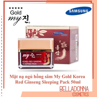 Mặt Nạ Ngủ Hồng Sâm My Gold Korea Red Ginseng 50ml #Sleeping Pack