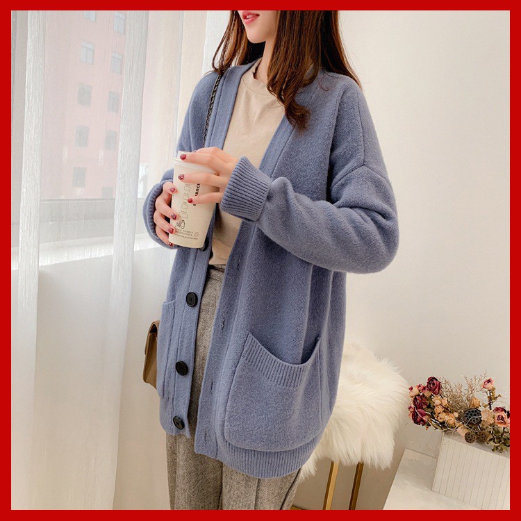 [Giảm 10K: Mã VENU10K] Áo khoác len cardigan chất mịn đẹp hàng quảng châu cao cấp