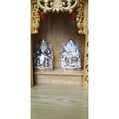 Kệ kê tượng thần tài thổ địa, đôn gỗ kê tượng ban thờ