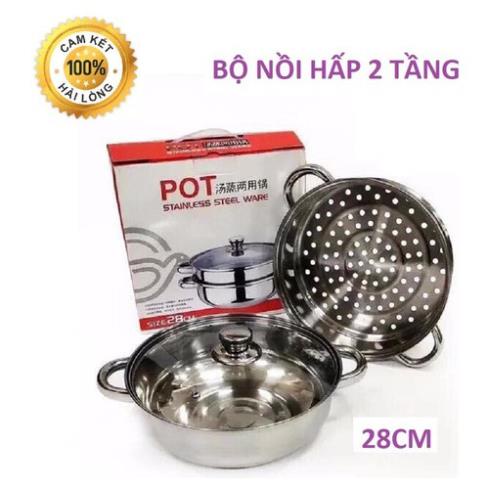 Nồi Hấp Inox 2 Tầng Đa Năng Cao Cấp Siêu Tiện Lợi