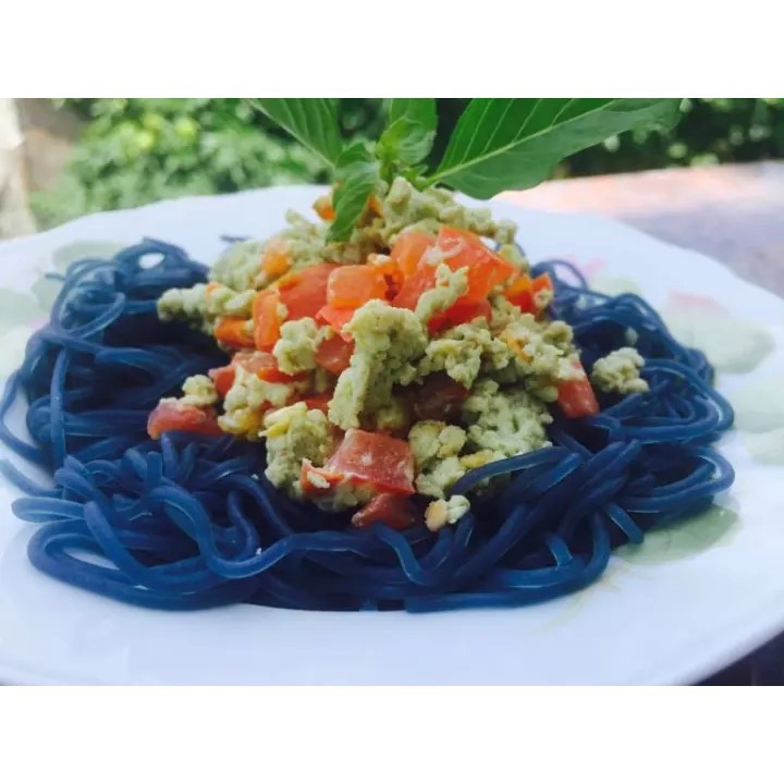 Mì bún hoa đậu biếc siêu ngon đặc sản Cao Bằng eatlean giảm cân gói 500g