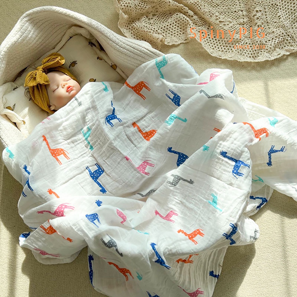 Khăn xô quấn sơ sinh chăn xô mỏng 2 lớp cotton nhiều hoạ tiết cực xinh cho bé