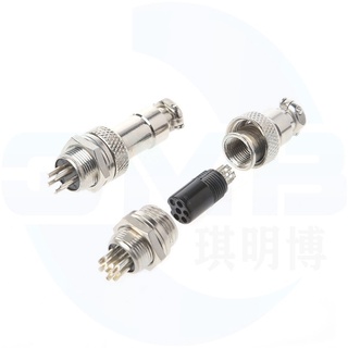(Túi 10 bộ đực cái) Giắc Kết Nối GX12 phi 12mm các loại