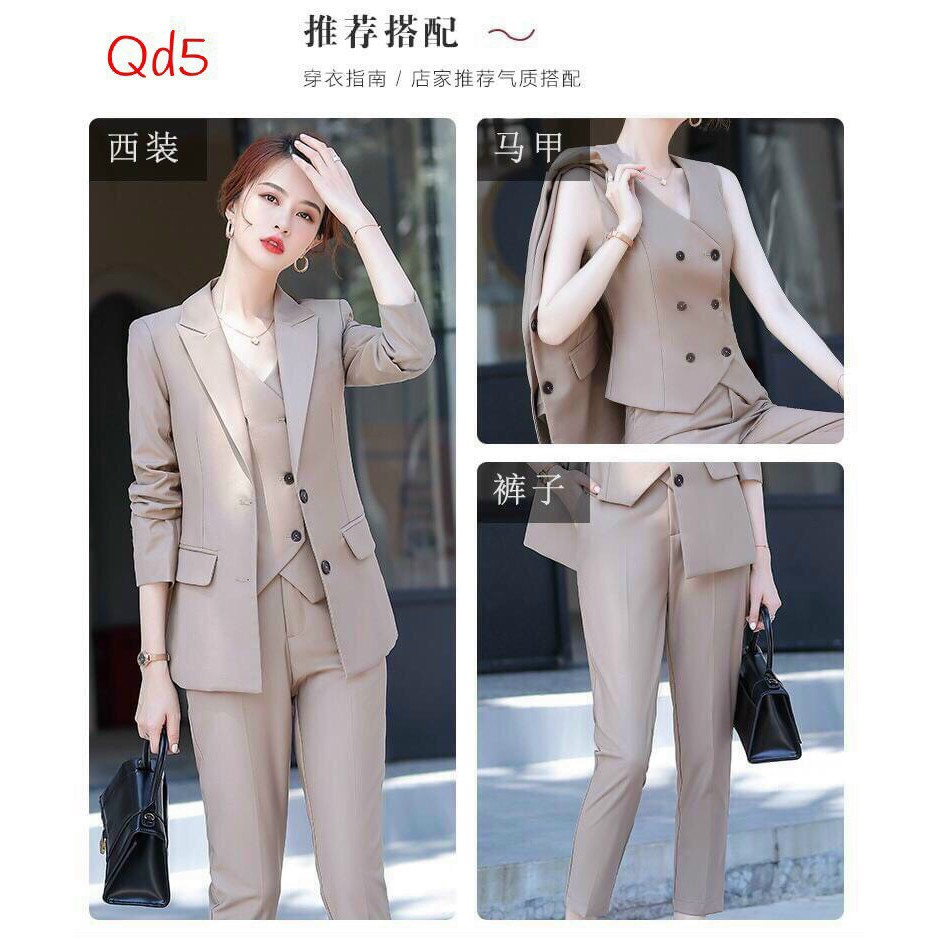 Set Áo Vest Quần Dài Công Sở Cao Cấp MSS350