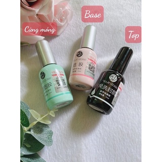 Bộ ba base-top-cứng móng hoa hồng ( 3 chai )