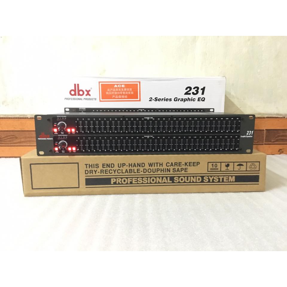 lọc xì equalizer dbx 231 - lọc âm karaoke + TẶNG DÂY CANON CAO CẤP