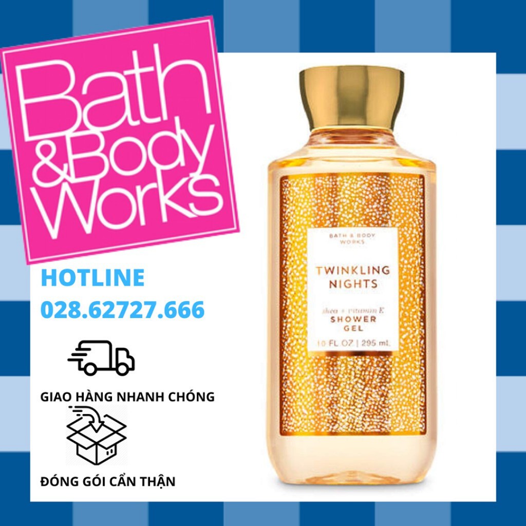 Sữa Tắm Toàn Thân Bath &amp; Body Works -Twinkling Nights Shower Gel (295ml)