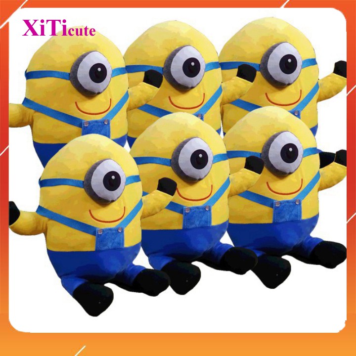 Gối ôm thú nhồi bông MINION siêu to dùng để làm gối ôm, quà tặng người thương, đồ chơi hoặc vật trang trí trong nhà