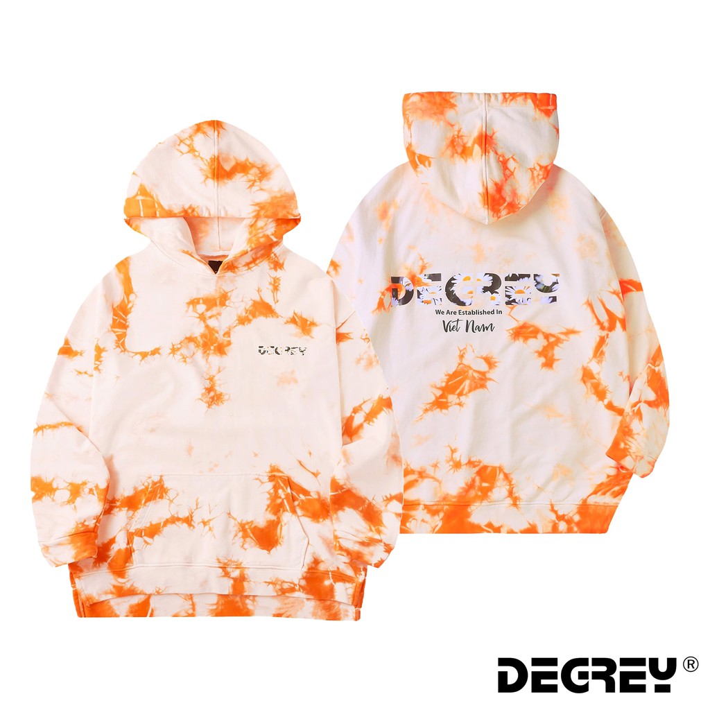Áo Hoodie Tie Dye Sunflower Degrey - HTS