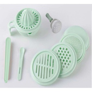 Bộ dụng cụ chế biến đồ ăn dặm cho Bé nhựa PP cao cấp