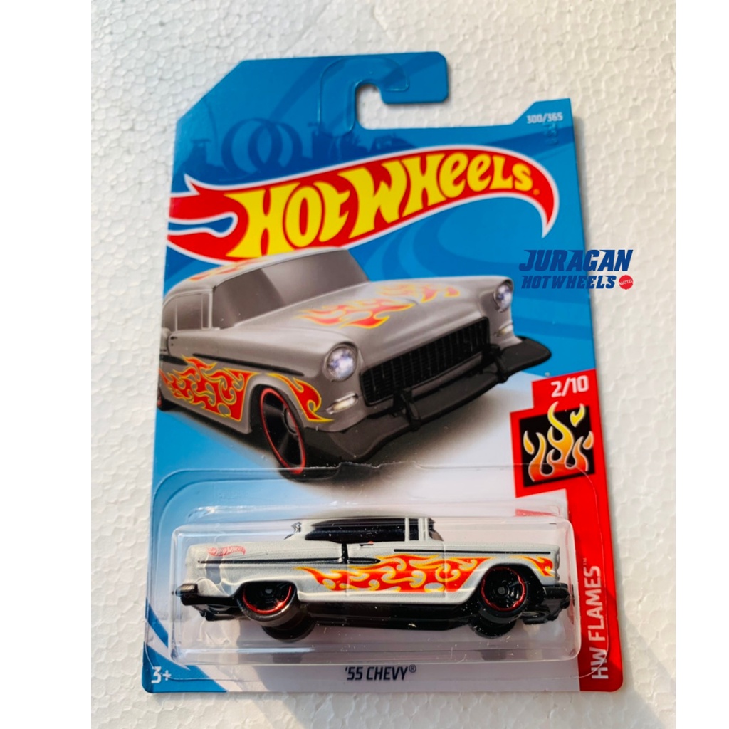 HOT WHEELS Hotwheels Mô hình xe hơi đồ chơi mini WHEELS 55 CHEVY Ash HW FLAMES DIECAST