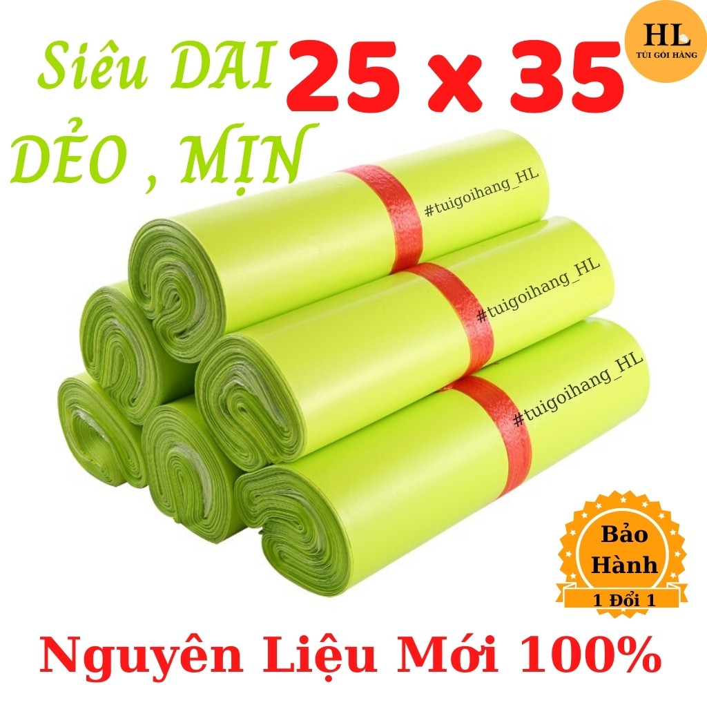 Túi Gói Hàng HL01-2 Chất Liệu Cao Cấp Size 25 x 35 Màu Xanh Lá