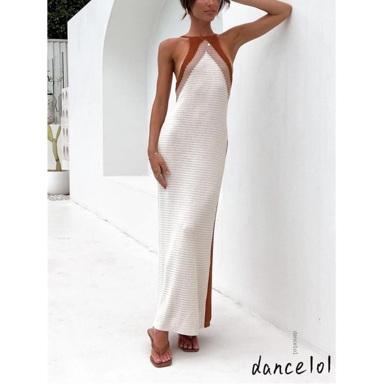Đầm Maxi Khiêu Vũ 1O1-Y2K Hở Lưng Quyến Rũ