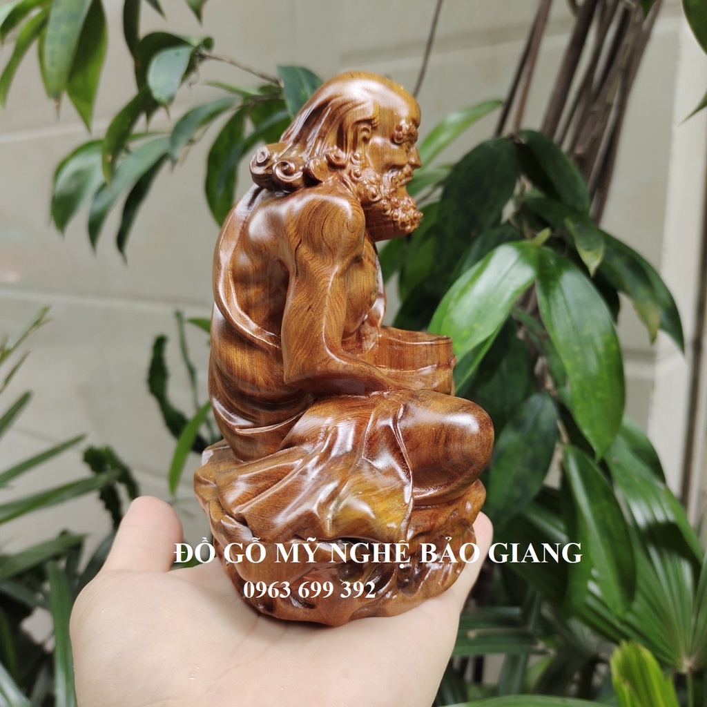 Tượng phật đạt ma sư tổ bằng gỗ bách thơm