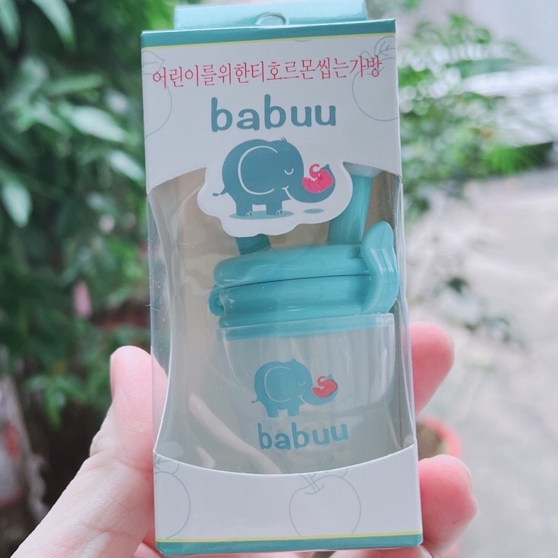 Túi nhai ăn dặm chống hóc Babuu Baby 1 núm cho bé