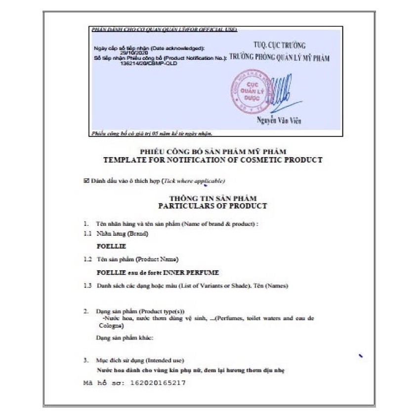 Foellie auth 🌸Freeship🌸 Nước hoa vùng kín cao cấp 💘 nhẹ nhàng quyến rũ 💘 giữ hương cực lâu | Thế Giới Skin Care