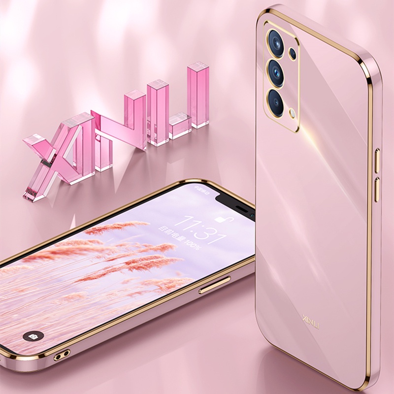 Ốp Điện Thoại Silicon Mềm Chống Sốc Mạ Viền Dành Cho Realme 8 4G 5G Realme 5 6 7 3 Pro V13
