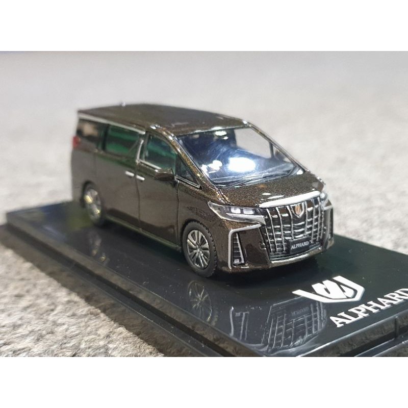 Xe Mô Hình Toyota Alphard Hybrid (H30W) 1:64 Hoppy Japan ( Nâu )