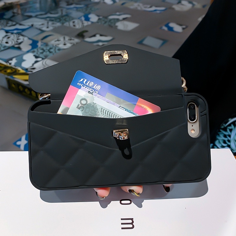 Ốp Lưng iPhone 11 Hình Túi Xách Sang Trọng Có Ngăn Đựng Card