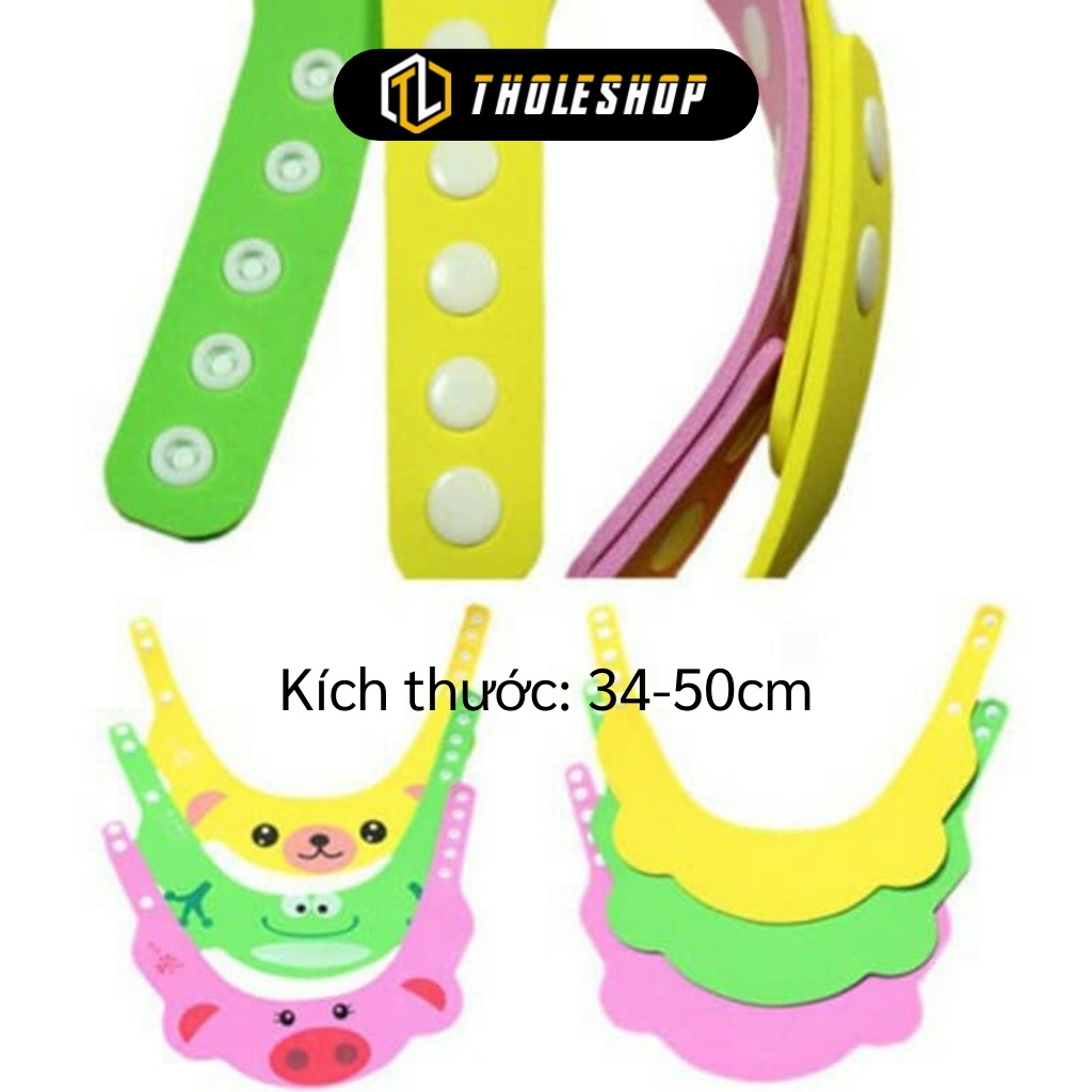Mũ Chắn Nước - Nón Gội Đầu Cho Bé Che Tai, Chống Cay Mắt Kiểu Hoạt Hình 4710