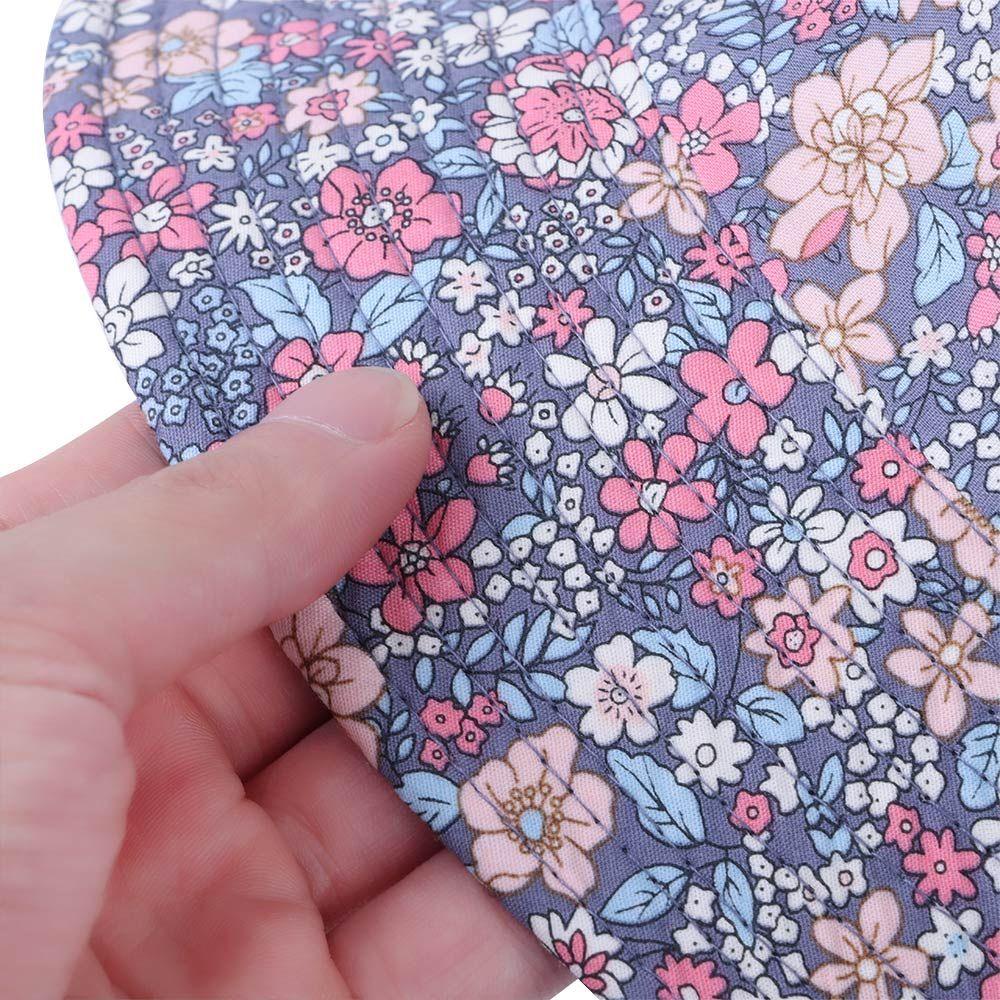 Mũ Tai Bèo Vải Cotton Hai Mặt In Hoa Thoáng Khí Chống Tia UV Thời Trang Xuân Hè
