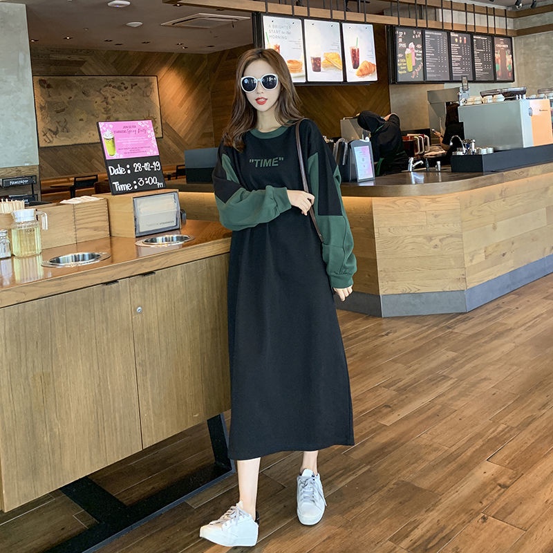 Đầm Sweater Dáng Rộng Phong Cách Hàn Quốc Thời Trang Cho Nữ 200kg