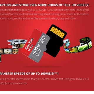 SANDISK Thẻ Nhớ Micro SD 128GB CLASS 10 100Mbps Kèm Adapter